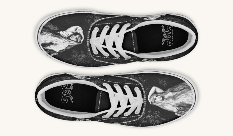 She Watched The Bones Sink Black Classic Shoes - Jaded Lament