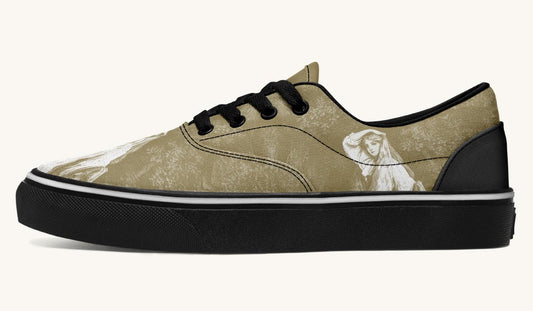 She Watched The Bones Sink Yellow Classic Shoes - Jaded Lament