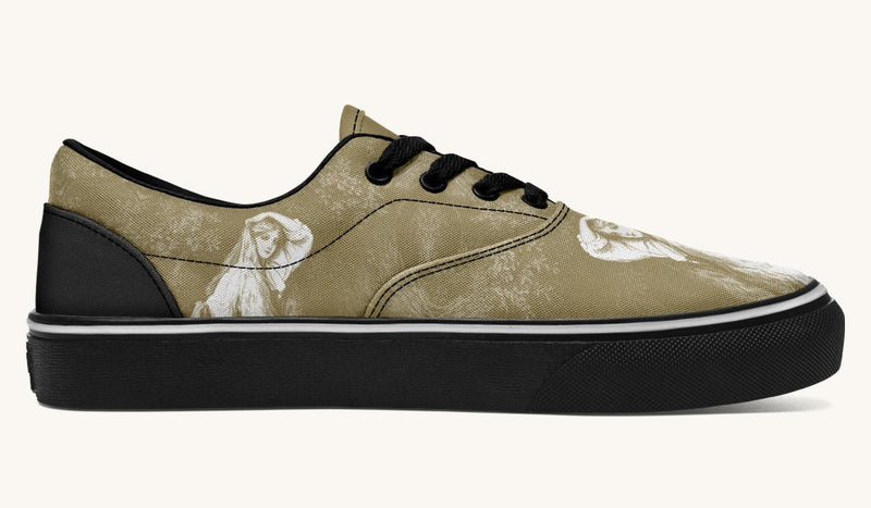 She Watched The Bones Sink Yellow Classic Shoes - Jaded Lament