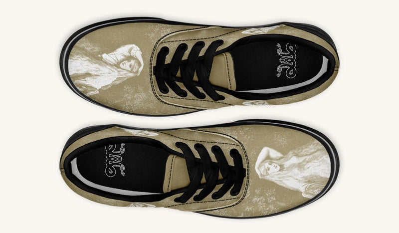 She Watched The Bones Sink Yellow Classic Shoes - Jaded Lament