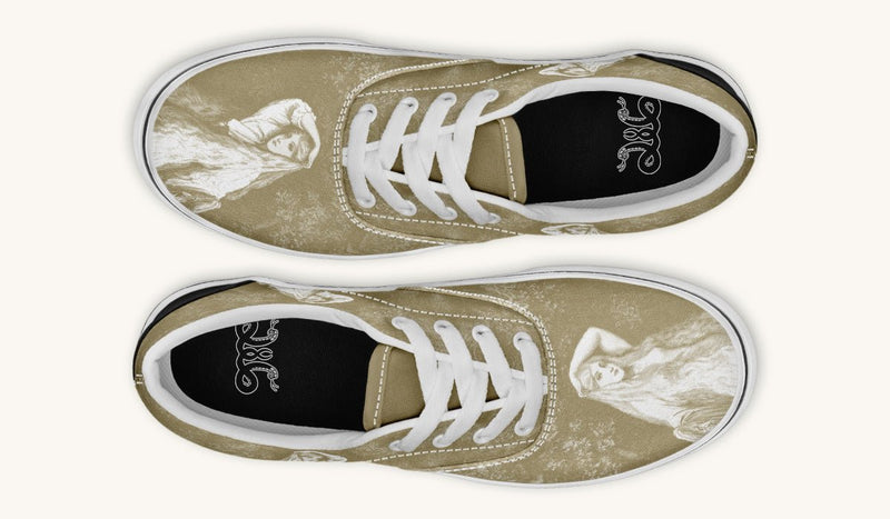She Watched The Bones Sink Yellow Classic Shoes - Jaded Lament
