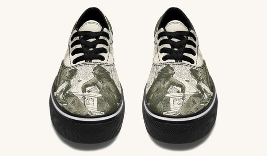 The Bear Shall Be Thy Choice Cream Classic Shoes - Jaded Lament