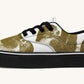 The Sloth Stays Brown White Classic Shoes - Jaded Lament