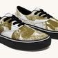 The Sloth Stays Brown White Classic Shoes - Jaded Lament