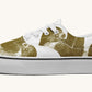The Sloth Stays Brown White Classic Shoes - Jaded Lament