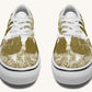 The Sloth Stays Brown White Classic Shoes - Jaded Lament