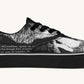 The Sloth Stays White Black Classic Shoes - Jaded Lament