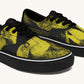 The Sloth Stays Yellow Black Classic Shoes - Jaded Lament