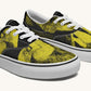 The Sloth Stays Yellow Black Classic Shoes - Jaded Lament