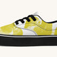 The Sloth Stays Yellow White Classic Shoes - Jaded Lament