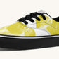 The Sloth Stays Yellow White Classic Shoes - Jaded Lament