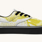 The Sloth Stays Yellow White Classic Shoes - Jaded Lament
