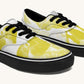 The Sloth Stays Yellow White Classic Shoes - Jaded Lament