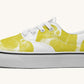 The Sloth Stays Yellow White Classic Shoes - Jaded Lament