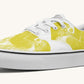 The Sloth Stays Yellow White Classic Shoes - Jaded Lament