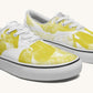 The Sloth Stays Yellow White Classic Shoes - Jaded Lament