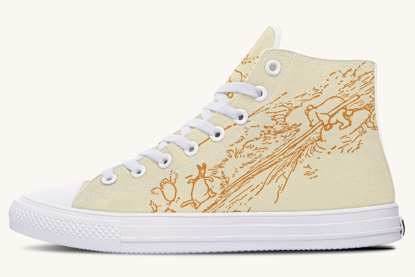 A Day With Friends Winnie the Pooh Hightops - Jaded Lament