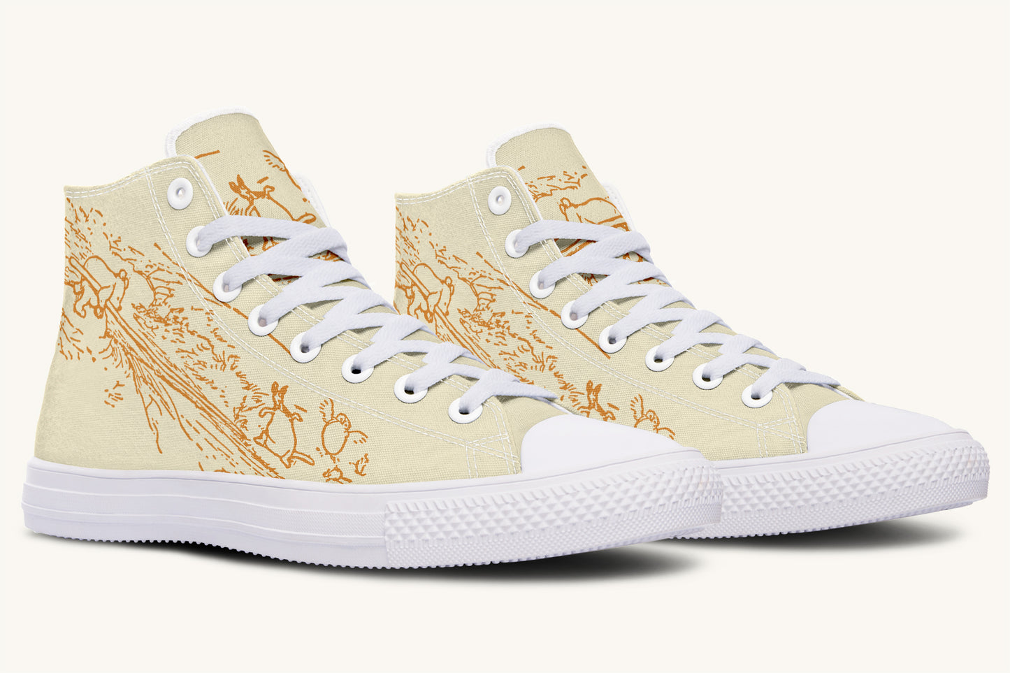 A Day With Friends Winnie the Pooh Hightops - Jaded Lament