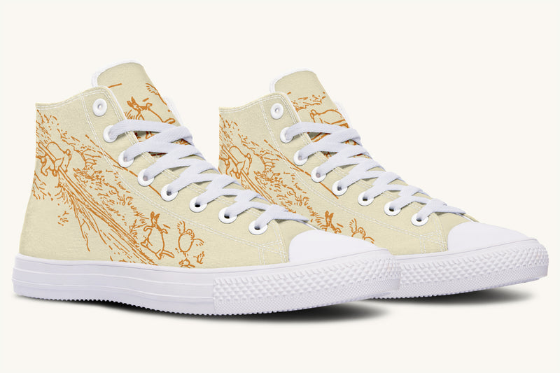 A Day With Friends Winnie the Pooh Hightops - Jaded Lament