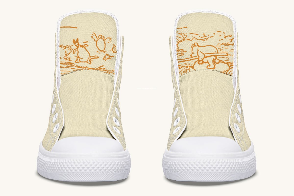 A Day With Friends Winnie the Pooh Hightops - Jaded Lament