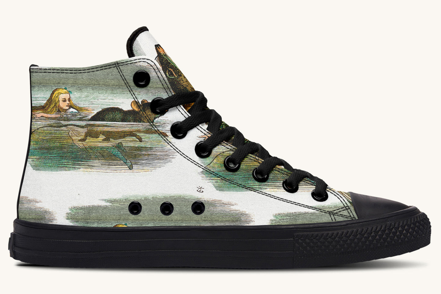 Alice in Wonderland's Pool of Tears Hightops - Jaded Lament
