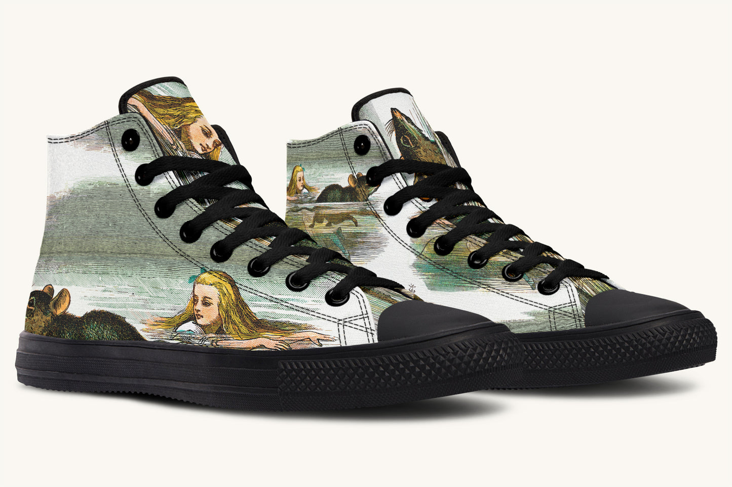 Alice in Wonderland's Pool of Tears Hightops - Jaded Lament