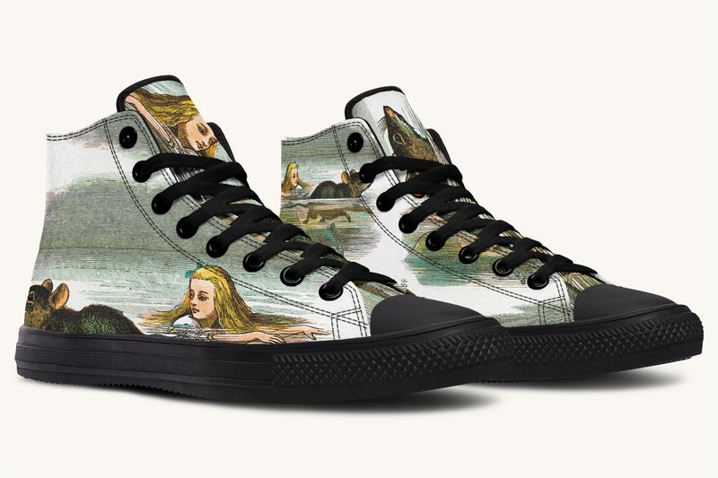 Alice in Wonderland's Pool of Tears Hightops - Jaded Lament