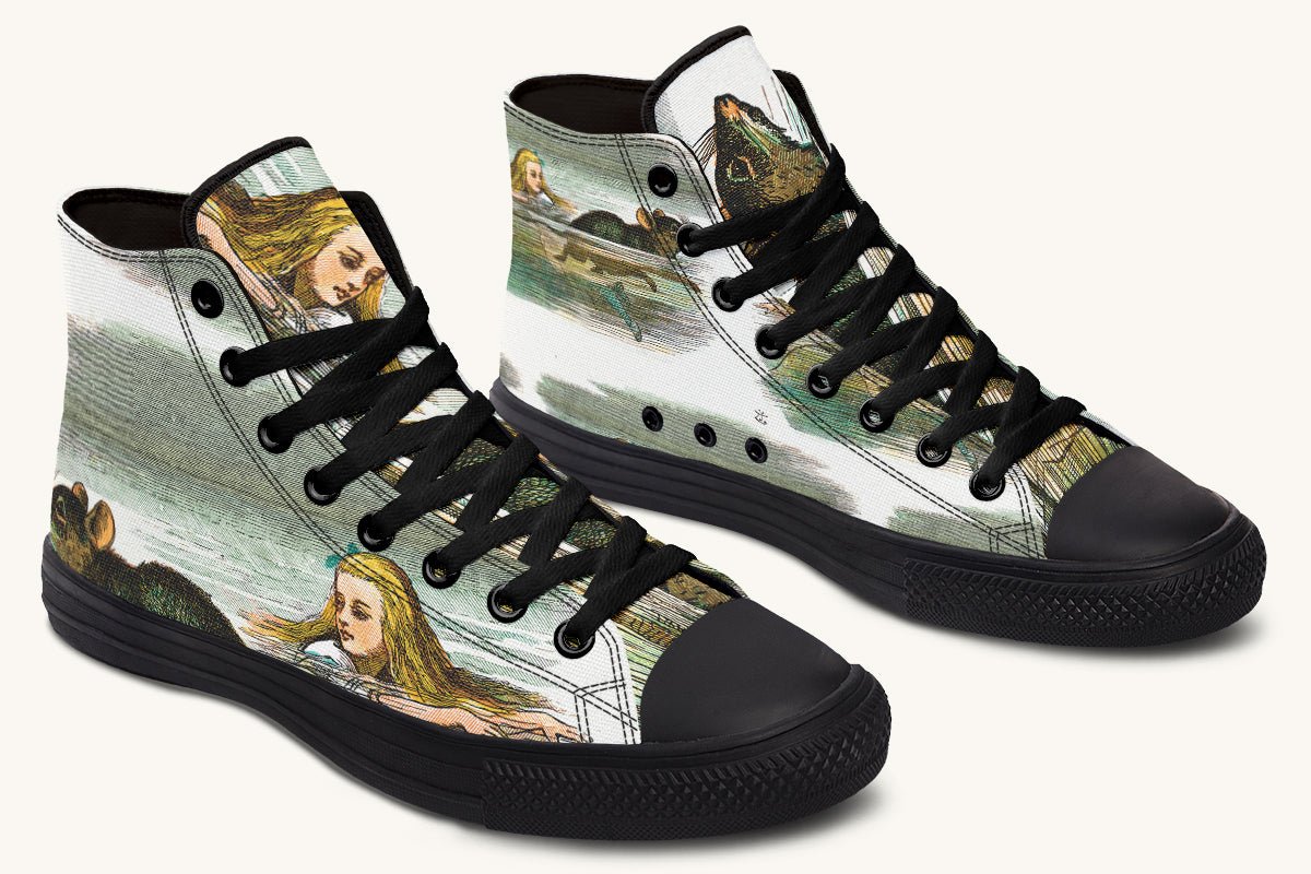 Alice in Wonderland's Pool of Tears Hightops - Jaded Lament