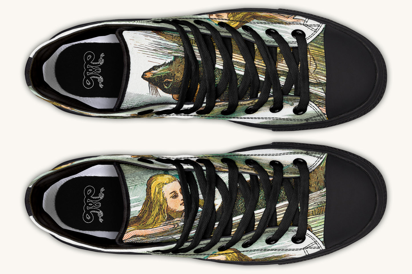 Alice in Wonderland's Pool of Tears Hightops - Jaded Lament
