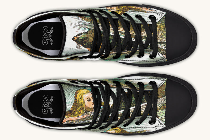 Alice in Wonderland's Pool of Tears Hightops - Jaded Lament