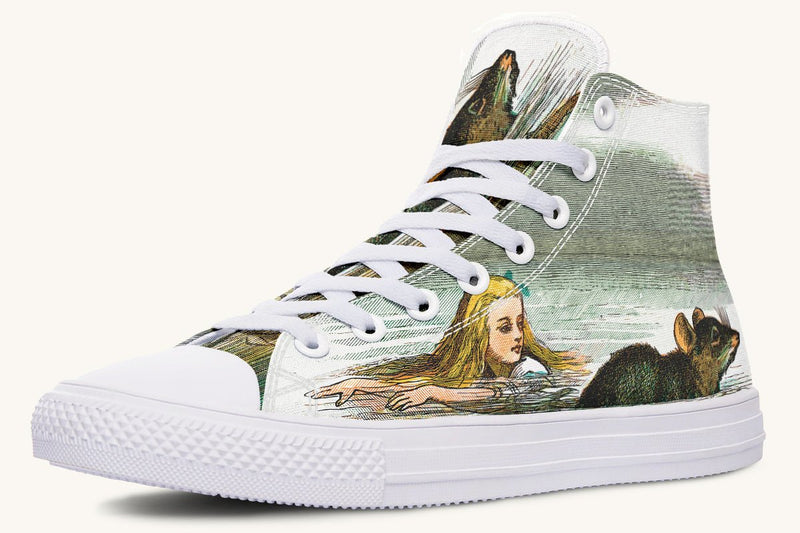 Alice in Wonderland's Pool of Tears Hightops - Jaded Lament
