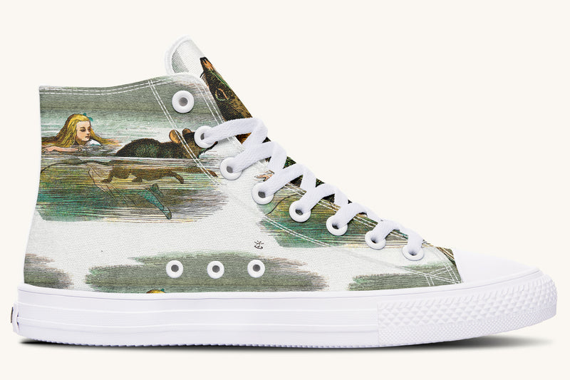 Alice in Wonderland's Pool of Tears Hightops - Jaded Lament