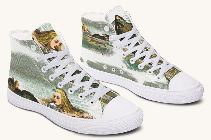 Alice in Wonderland's Pool of Tears Hightops - Jaded Lament