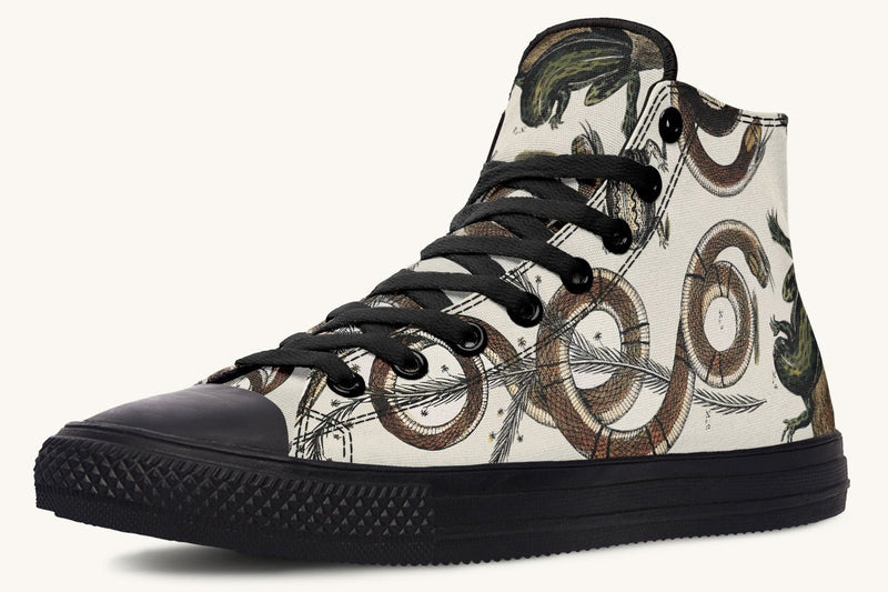 An Arrangement of Frogs and Snakes Hightops - Jaded Lament