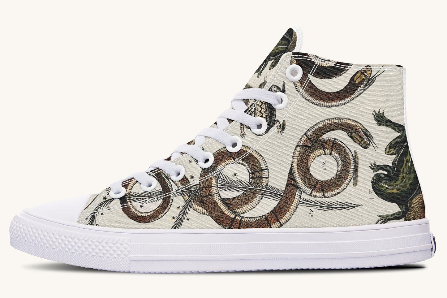 An Arrangement of Frogs and Snakes Hightops - Jaded Lament