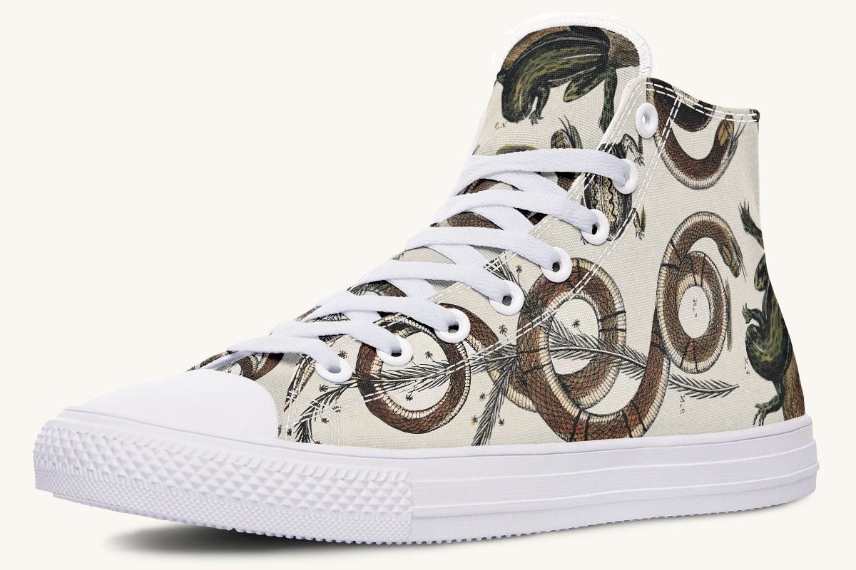 An Arrangement of Frogs and Snakes Hightops - Jaded Lament