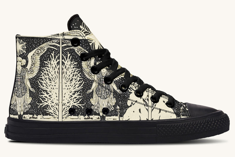 Call Upon the Star Cream Hightops - Jaded Lament