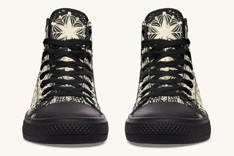Call Upon the Star Cream Hightops - Jaded Lament
