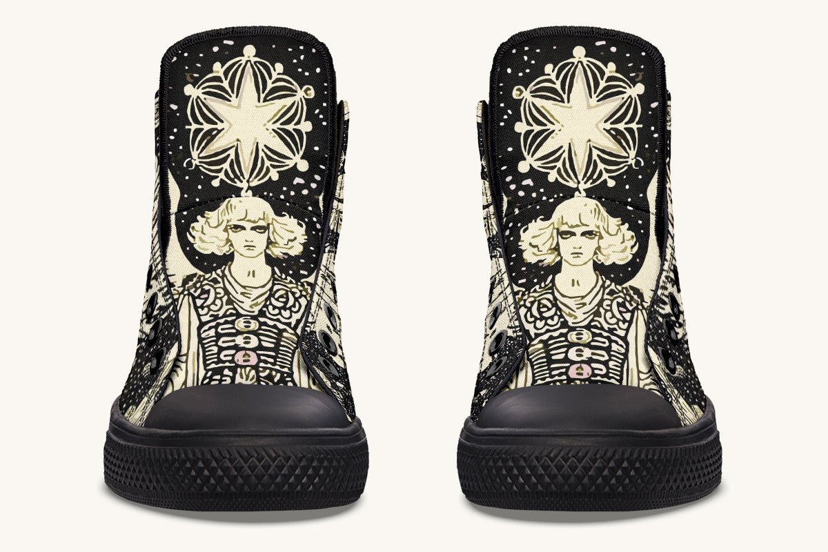 Call Upon the Star Cream Hightops - Jaded Lament