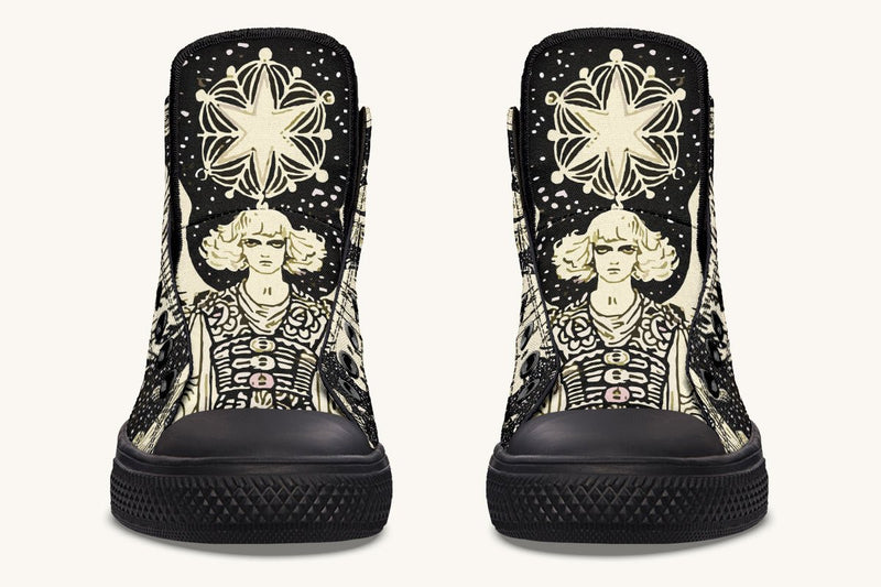 Call Upon the Star Cream Hightops - Jaded Lament