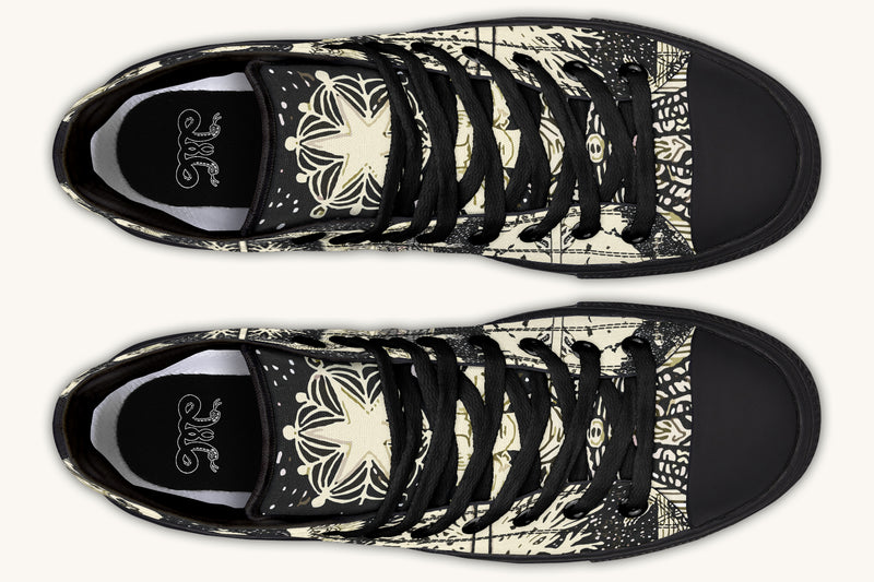 Call Upon the Star Cream Hightops - Jaded Lament