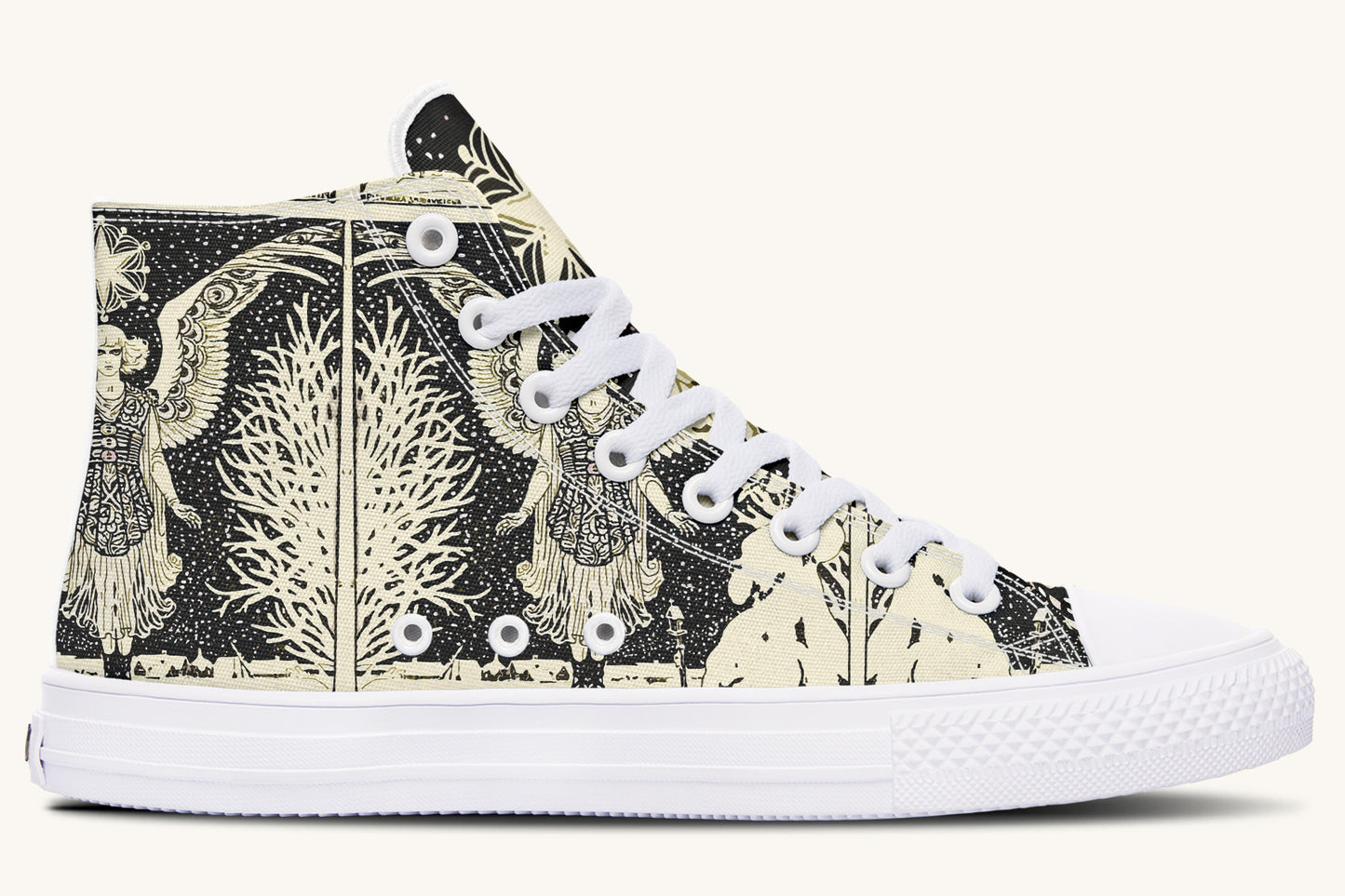 Call Upon the Star Cream Hightops - Jaded Lament