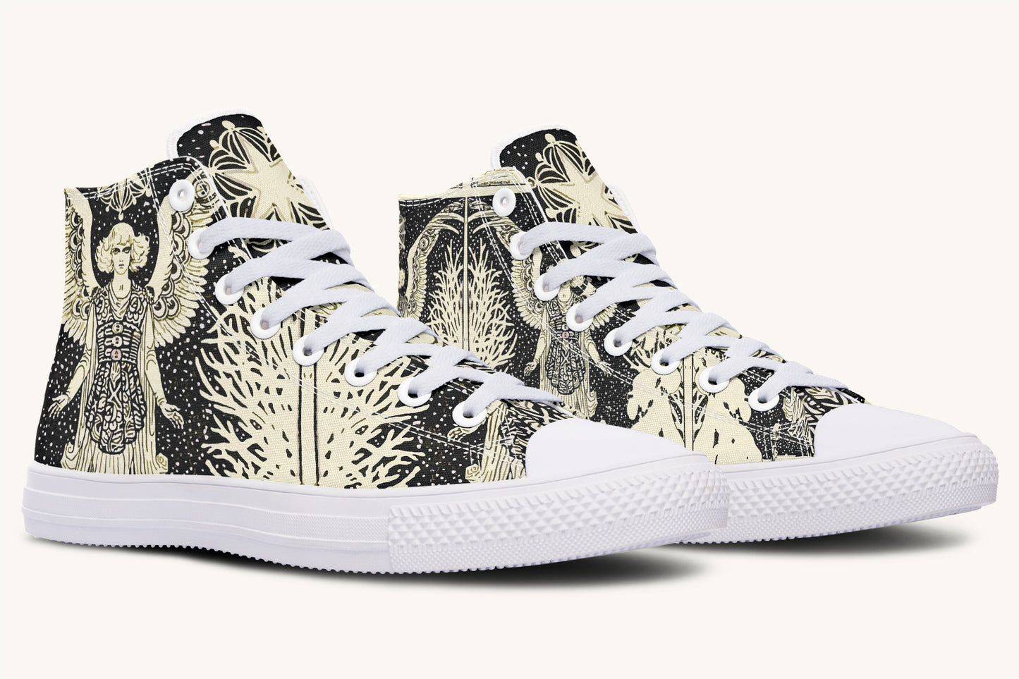 Call Upon the Star Cream Hightops - Jaded Lament