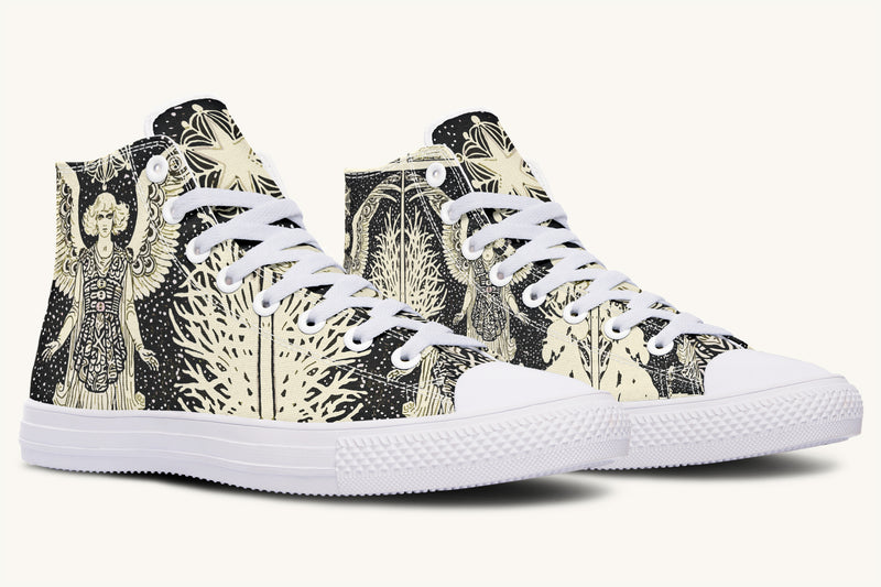 Call Upon the Star Cream Hightops - Jaded Lament
