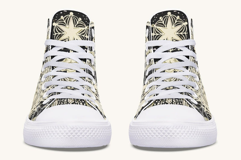 Call Upon the Star Cream Hightops - Jaded Lament