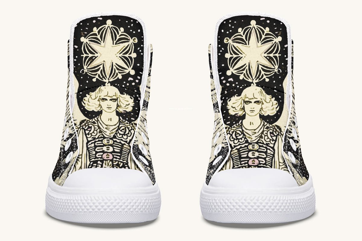 Call Upon the Star Cream Hightops - Jaded Lament