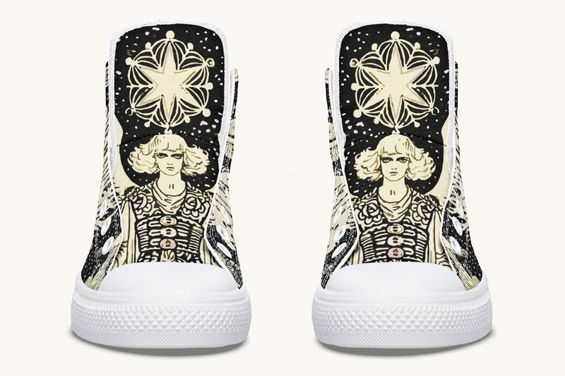 Call Upon the Star Cream Hightops - Jaded Lament