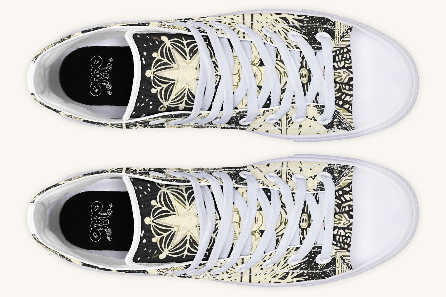 Call Upon the Star Cream Hightops - Jaded Lament