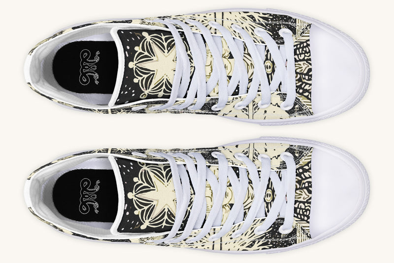 Call Upon the Star Cream Hightops - Jaded Lament