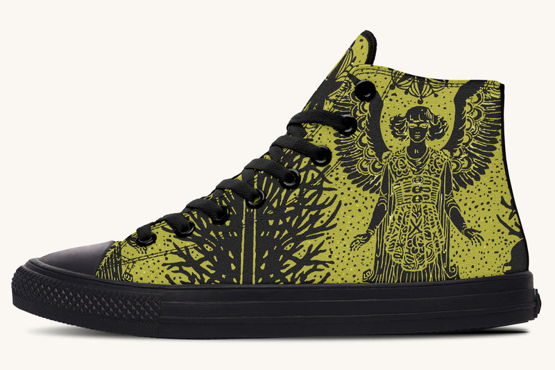 Call Upon the Star Gold Black Hightops - Jaded Lament